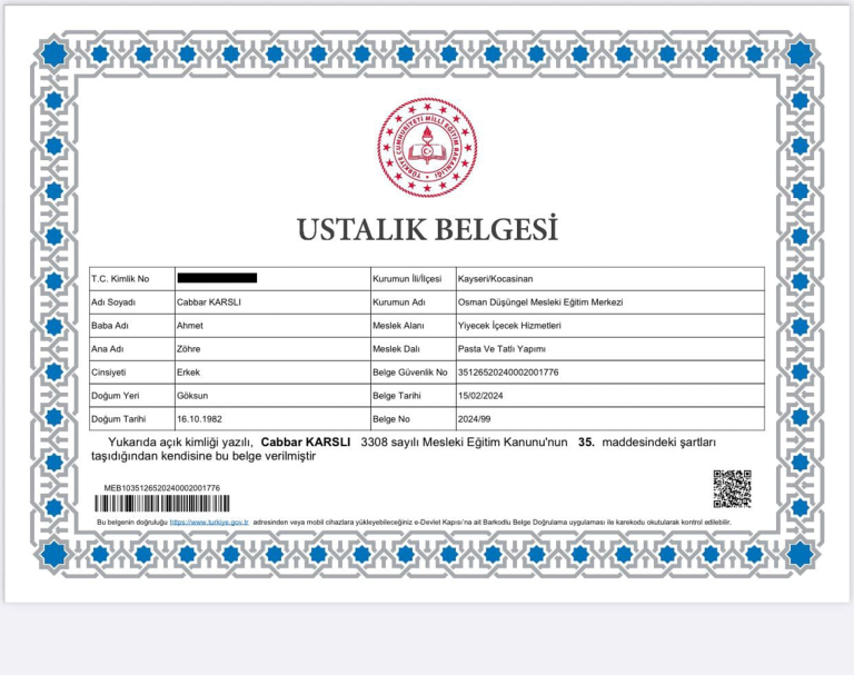 pasta tatlı