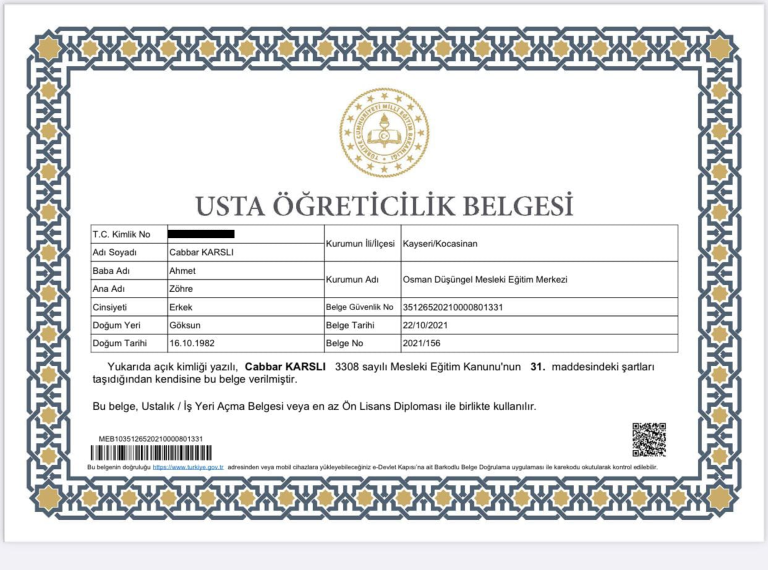 usta öğretici